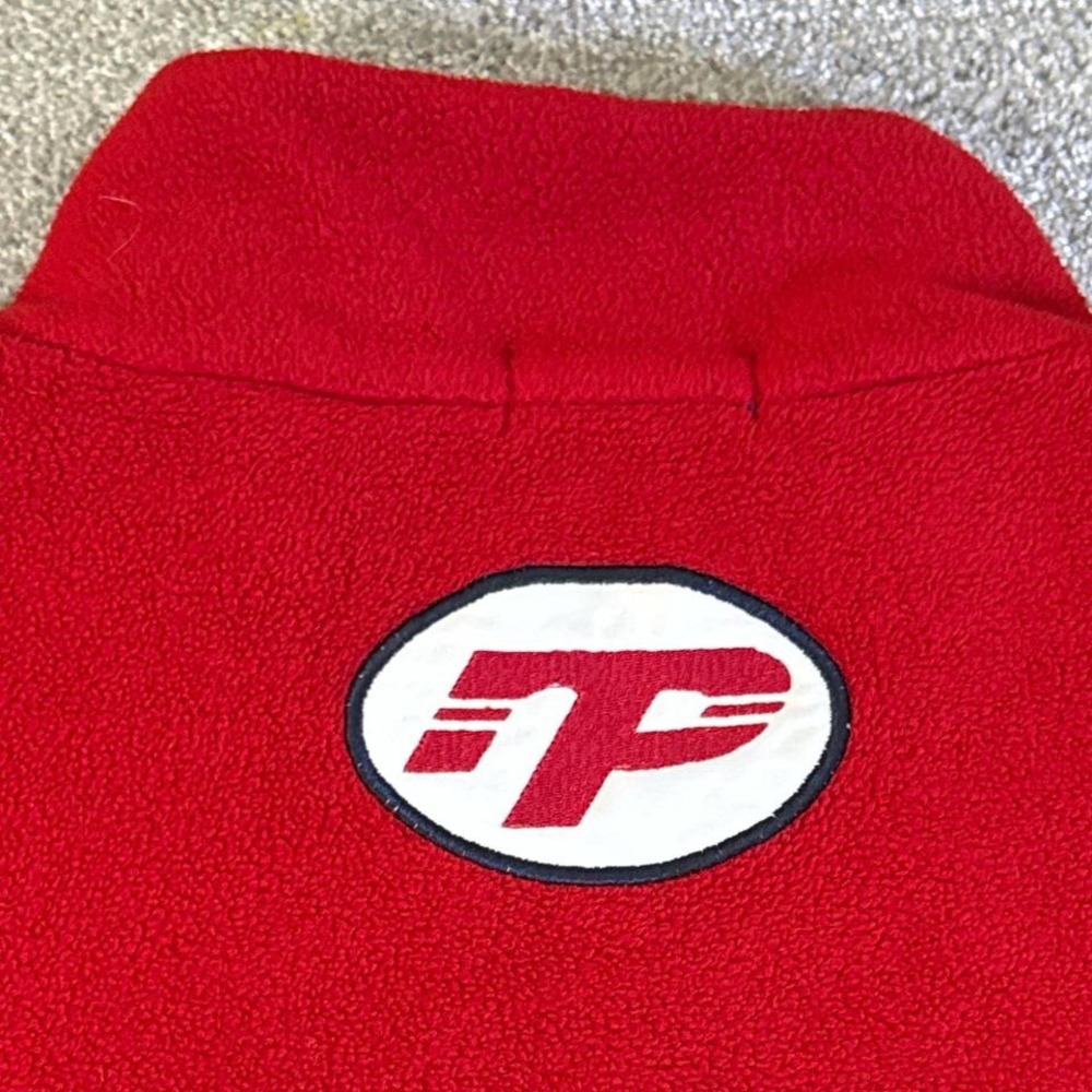 Vintage Nautica Fleece Jacket Made in USA Red White Blue Men's XL - Picture 8 of 8